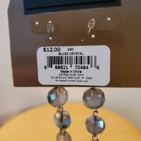 Blue dangle earrings - Picture 3 of 3